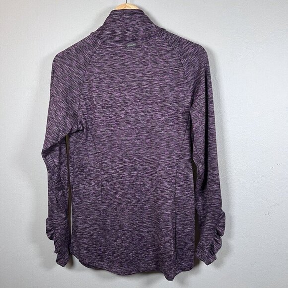 Columbia Omni-Wick 1/4 Zip Pullover Purple Heathered Women's Size M - Picture 3 of 8